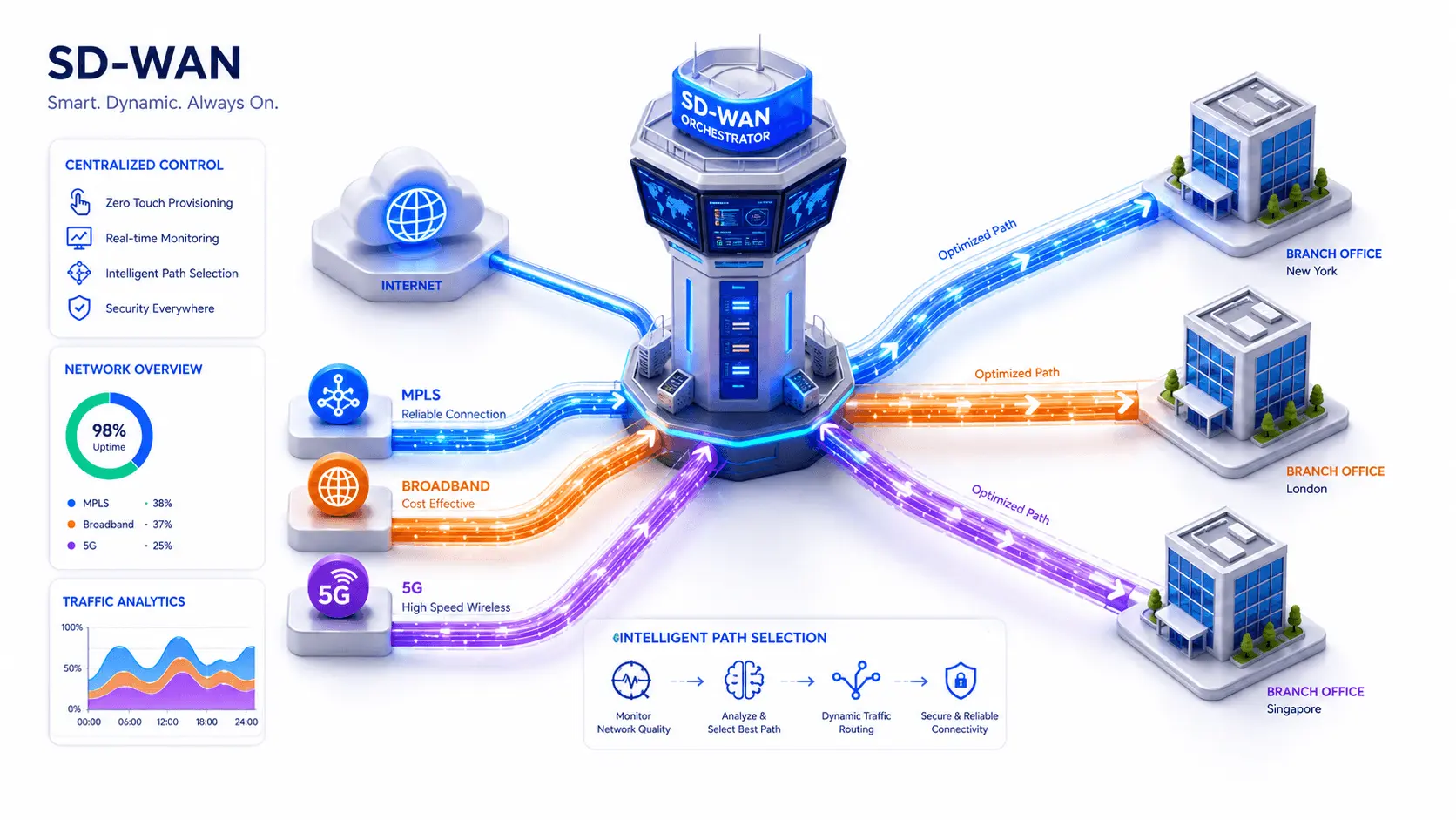 Optimasi Bandwidth Kantor Cabang dengan Teknologi SD-WAN